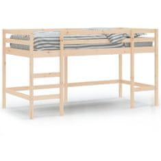 shumee Dětská patrová postel se žebříkem 80 x 200 cm borové dřevo
