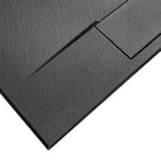 REA Sprchová vanička bazalt black 90x90 (REA-K3307)
