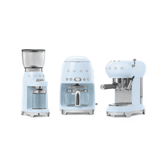 Smeg Pákový kávovar na Espresso / Cappucino 2 cup Smeg 50´s Retro Style, pastelově modrý