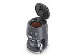 Smeg Kávovar na filtrovanou kávu 1,4l Smeg 50´s Retro Style, šedý