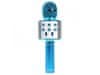 Bezdrátový karaoke mikrofon WS-858 - Modrý