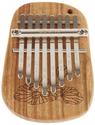 hudební nástroj kalimba gecko ocelové plátky dřevěné tělo snadná hra krásný zvonivý zvuk 