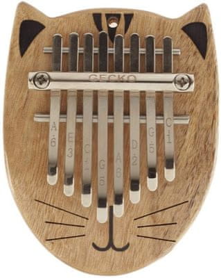 hudební nástroj kalimba gecko ocelové plátky dřevěné tělo snadná hra krásný zvonivý zvuk 