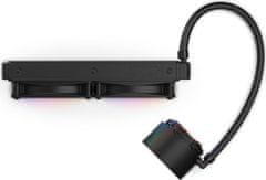 NZXT vodní chladič Kraken 240 ELITE RGB / 2x120mm RGB fan / 4-pin PWM / LCD disp. / 6 let
