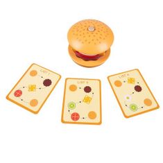 sapro Montessori dřevěný hamburger Kruzzel 22673