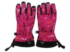HolidaySport Dětské zimní lyžařské rukavice Echt C069 růžová 6-7 let
