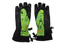 HolidaySport Dětské zimní lyžařské rukavice Echt C069 zelená 6-7 let