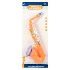 MaDe MaDe Saxofon plastový 8 klapek 37 cm oranžový