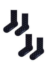 Avantgard Set Ponožky 2 páry 778-05003 Modrá s puntíkem 39/42