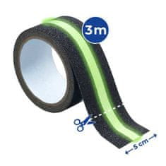 Maximex Protiskluzová páska s reflektorem - 2 v 1,300 cm