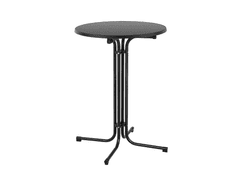 Elegantní koktejlový skládací bistro stůl 80 cm, černý