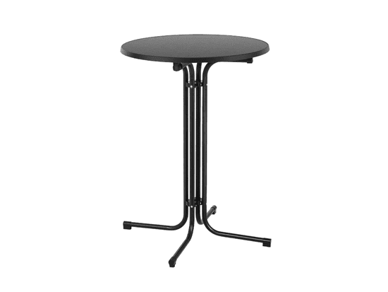 TENTino Elegantní koktejlový skládací bistro stůl 60 cm, černý