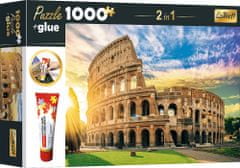 Trefl Sada 2v1 puzzle Amfiteátr Fláviův, Řím, Itálie 1000 dílků s lepidlem