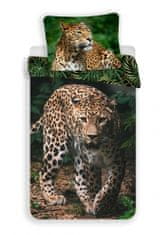 Jerry Fabrics  Povlečení fototisk Leopard green 140x200, 70x90 cm