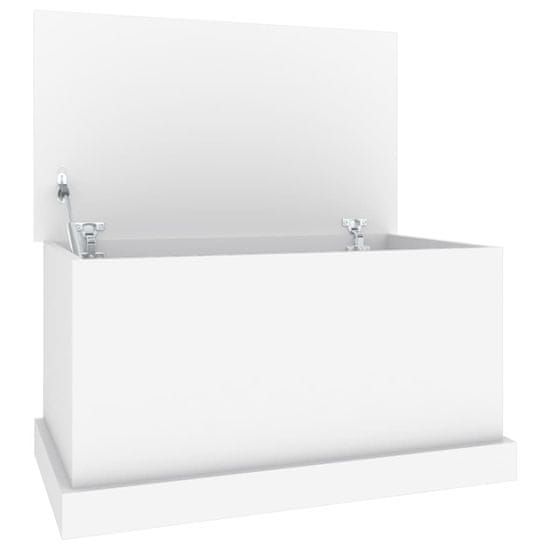 Vidaxl Úložný box bílý 70 x 40 x 38 cm kompozitní dřevo