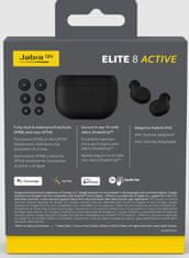 Jabra Elite 8 Active, černá