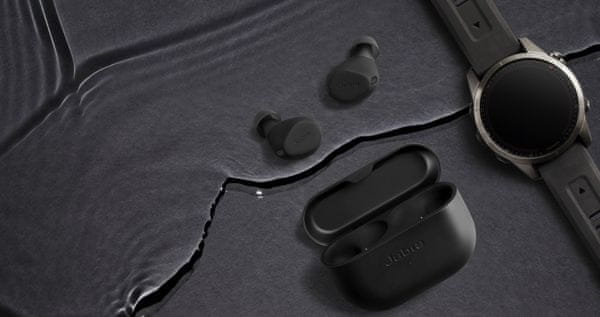  moderní bluetooth sluchátka jabra elite 4 výborný zvuk anc technologie nabíjecí pouzdro odolnost potu a vodě pohodlná režim příposlechu 