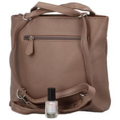 BELLA BELLY Trendy dámský koženkový kabelko-batůžek Eleana, světle hnědá