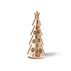 Hravé dřevo 3D dekorace dřevěný stromeček 5