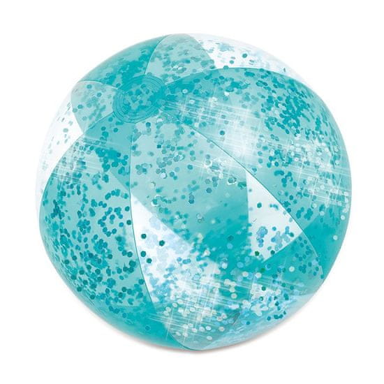 Mac Toys Nafukovací míč se třpytkami modrý, 51 cm