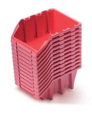 Ostatní Úložný box 120x77x60mm, červený, sada 12ks KBILS12-3020