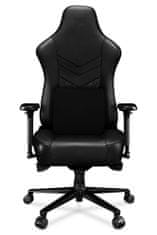 YUMISU 2053 Magnetic Real Leather Black Herní židle pravá kůže černá
