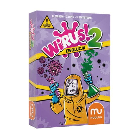 WOWO MUDUKO Virus!2 Evolution - Rozšiřující Karetní Hra pro Děti 8+ let
