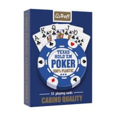WOWO MUDUKO Trefl Poker - Plastové Hrací Karty, Sada 55 ks, 100% Plast