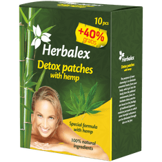 Herbamedicus Herbalex-detoxikační náplast s konopím 10+40% gratis