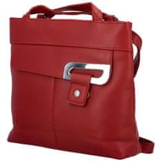 BELLA BELLY Trendy dámský koženkový kabelko-batůžek Eleana, červená