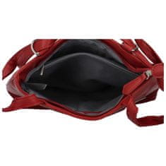 BELLA BELLY Trendy dámský koženkový kabelko-batůžek Eleana, červená