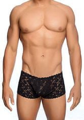 Cottelli Collection MOB Rose Lace Boy Shorts (Black), pánské krajkové trenky S/M