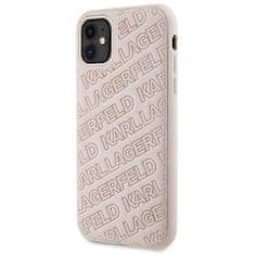 Karl Lagerfeld Originální pouzdro hardcase Quilted K Pattern KLHCN61PQKPMP pro Iphone 11/ Xr Pink