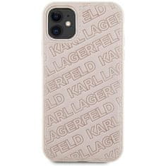 Karl Lagerfeld Originální kryt KARL LAGERFELD hardcase Quilted K Pattern KLHCN61PQKPMP for Apple iPhone 11/ Xr , barva růžová