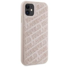 Karl Lagerfeld Originální kryt KARL LAGERFELD hardcase Quilted K Pattern KLHCN61PQKPMP for Apple iPhone 11/ Xr , barva růžová