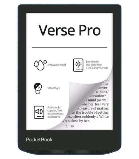 PocketBook E-book 634 Verse Pro Azure, modrý