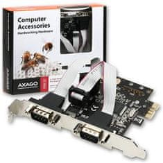 AXAGON Řadič PCEA-S2 PCI-Express, 2x sériový port + LP