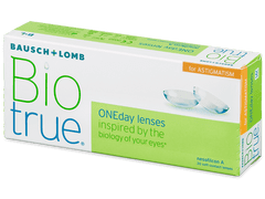 Bausch & Lomb BioTrue Oneday for Astigmatism kontaktní čočky, 30ks Dioptrie: - 9,00