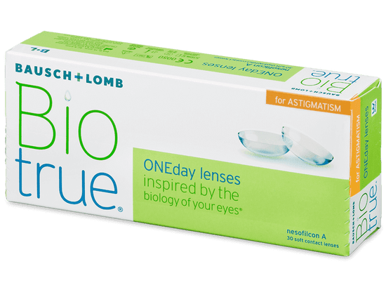 Bausch & Lomb BioTrue Oneday for Astigmatism kontaktní čočky, 30ks Dioptrie: - 9,00