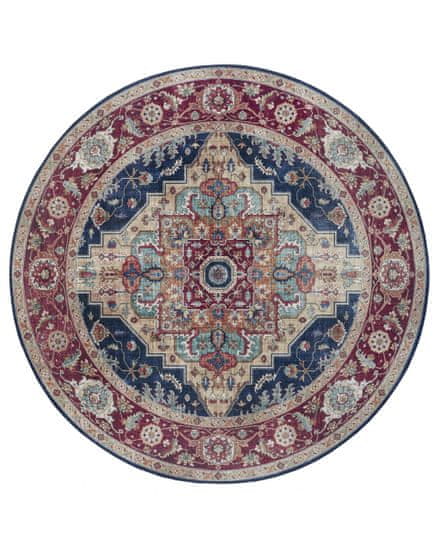 NOURISTAN AKCE: 160x160 (průměr) kruh cm Kusový koberec Asmar 104017 Indigo/Blue kruh