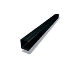 STREFA PREFA Svod hranatý hliníkový 100 x 100 mm, délka 0,6M, Černá P10 RAL 9005