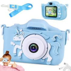 Sobex Dětský fotoaparát X5 Unicorn - modrý - dětský fotoaparát