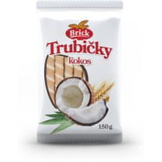 BRICK Trubičky kokos 150g