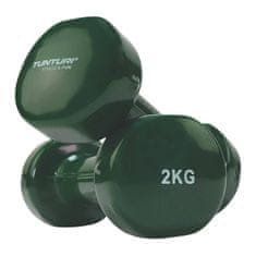 Tunturi Cvičební činky 2x2kg zelené činky 2kg