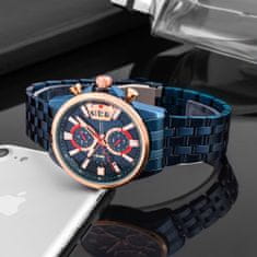 Perfect Pánské analogové hodinky Lalen chrpově modrá Univerzální