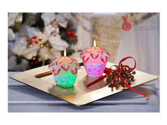 Bartek Kouzelná svíčka s diodou Vánoční růže 064316-2