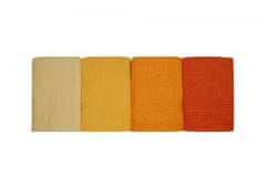 L'essentiel Sada 4 ks ručníků Rainbow 70x140 cm žlutá