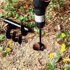 Zemní vrták, Půdní vrták do vrtačky (8x30 cm) 1+1 ZDARMA | H2OLEDRILL