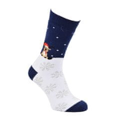 OXSOX barevné veselé vánoční bavlněné froté ponožky O9500223 4-pack, 39-42