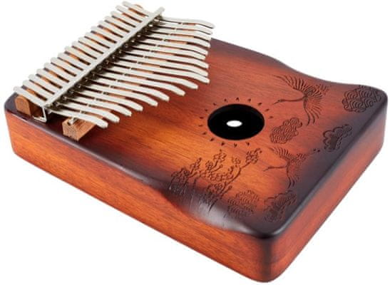 hudební nástroj kalimba Cega CKA01-GC ocelové plátky dřevěné tělo snadná hra krásný zvonivý zvuk